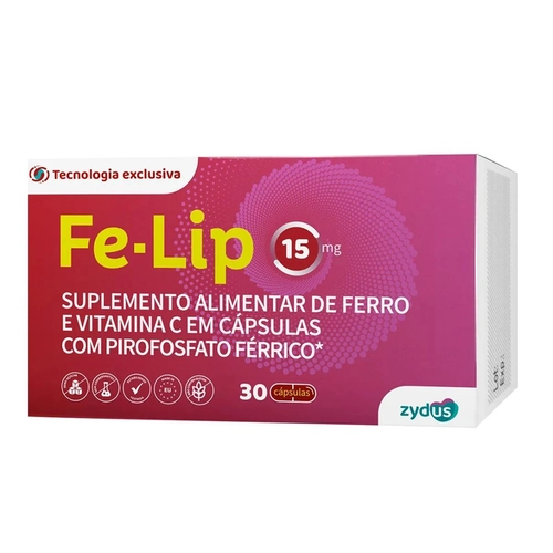 Fe- Lip 15MG 30CPS
