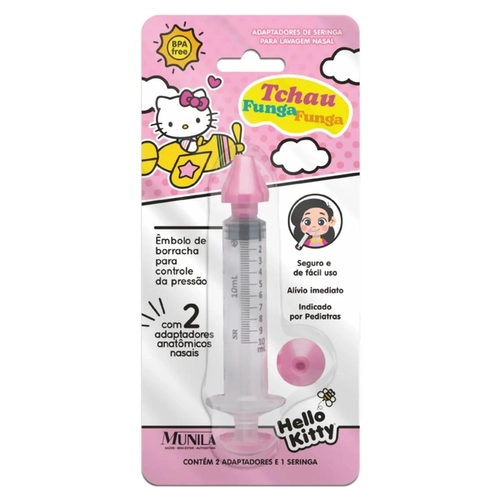 Adaptador De Lavagem Nasal Hello Kitty Munila Tchau Funga Funga 10ML