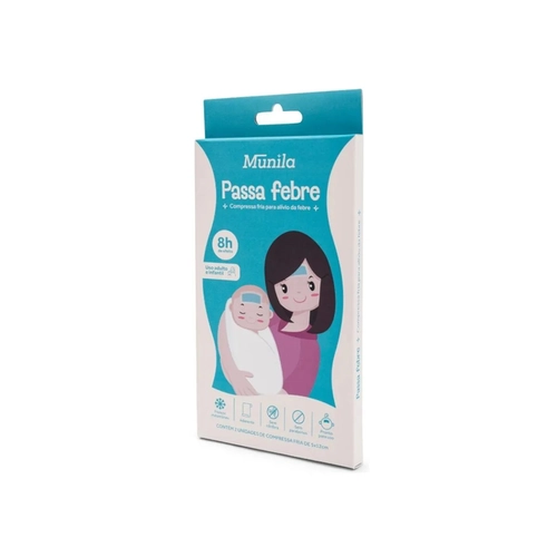 Passa Febre Munila Compressa Fria 2 Unidades