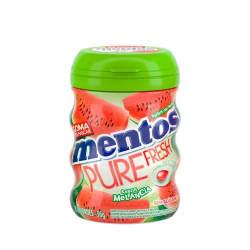 Chiclete Mentos Garrafa Melancia 56G