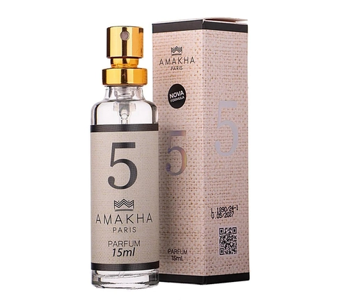 Perfume Feminino Amakha N° 5 inspirado em Chanel 15ML