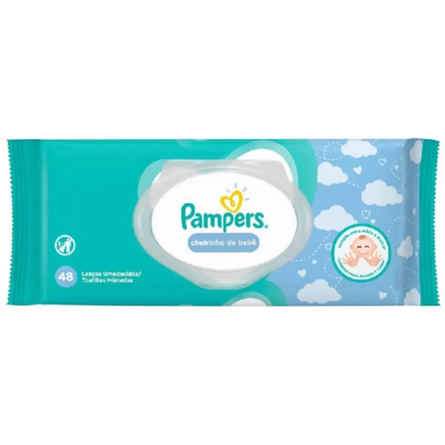Toalha Umidecida Pampers Cheirinho De Bebe 48UN