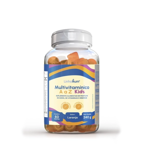 Suplemento Multivitaminico A a Z Kids Linhahum 30 Gomas