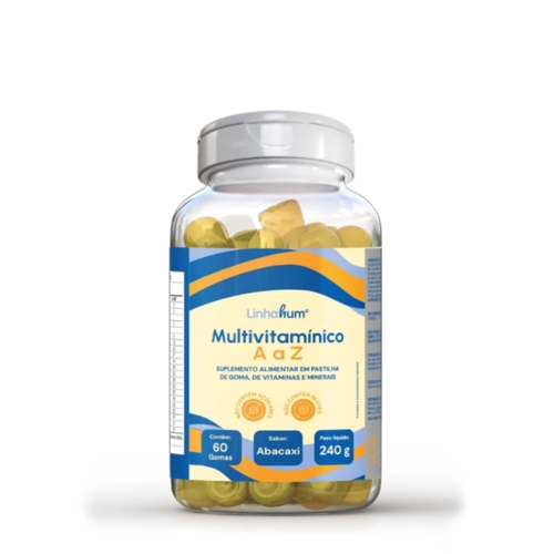 Suplemento Multivitaminico A a Z Adulto Linhahum 30 Gomas