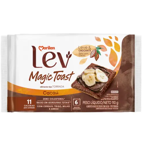 Torrada Magic Toast Cacau Marilan 110g