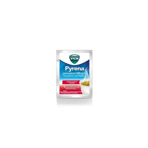 Vick Pyrena Paracetamol 500mg/5g Maçã e Canela Pó para Solução Oral 5g