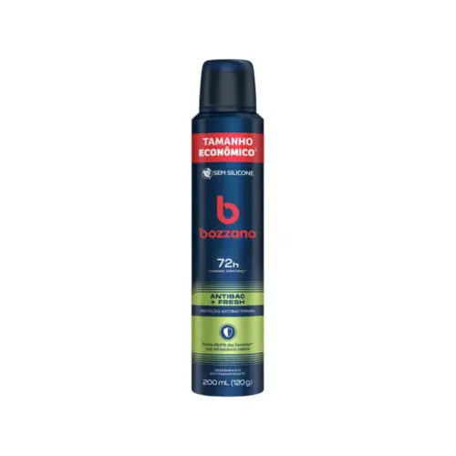 Desodorante Aerosol Bozzano Antibac + Fresh Masculino 72h 200ml