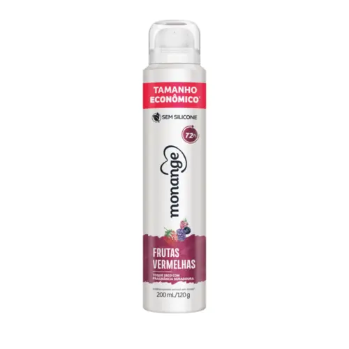 Desodorante Aerosol Monange Frutas Vermelhas 200ml
