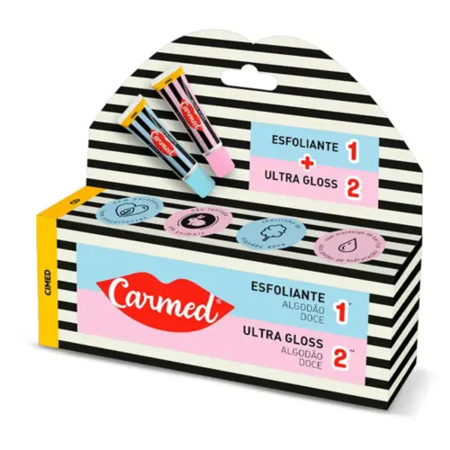 Kit Carmed Sos Labios Esfoliante 10G + Ultra Gloss 10G