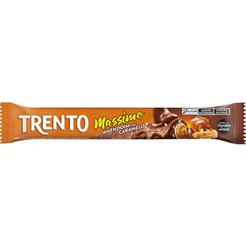 Chocolate Trento Massimo Amendoim com Caramelo 25G
