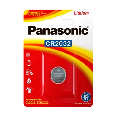 Pilha Panasonic Bateria Moeda Litio Cr2032