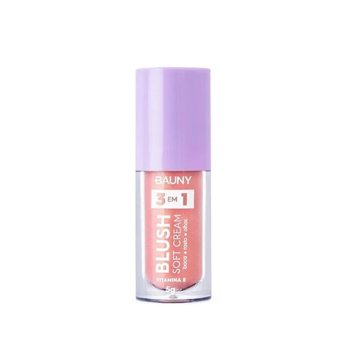 Blush Líquido Soft Cream Bauny 3 em 1 Magic
