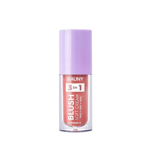 Blush Líquido Soft Cream Bauny 3 em 1 Sunny