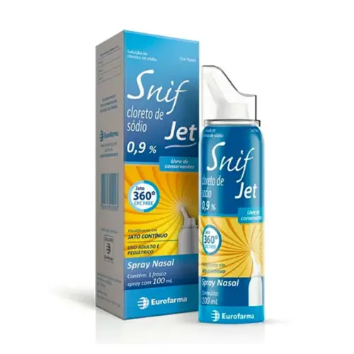 Cloreto Sódio Snif Jet Infantil 0,9% Solução Nasal Frasco 100Ml