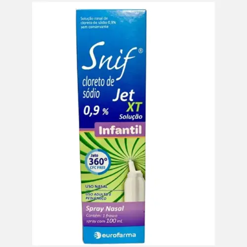 Cloreto Sódio Snif Jet Infantil Solução Nasal 100Ml
