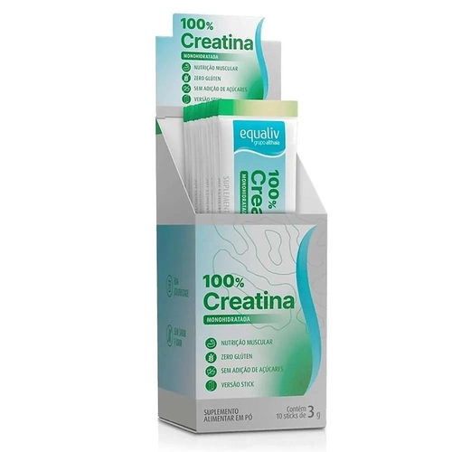 Creatina Monohidratada Equaliv 10 Sticks 3g