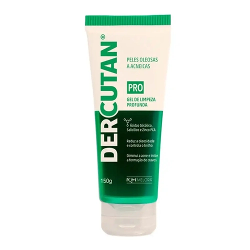 Gel De Limpeza Profunda Dercutan Pro 150G