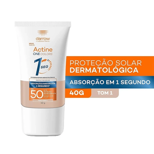 Protetor Solar Facial Darrow Actine One FPS50 Claro 40g