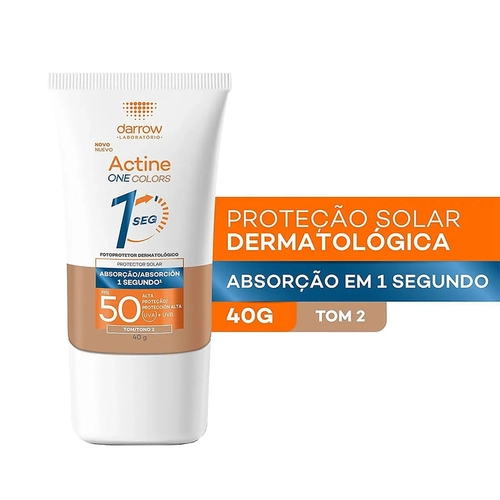 Protetor Solar Facial Darrow Actine One FPS50 Médio 40g