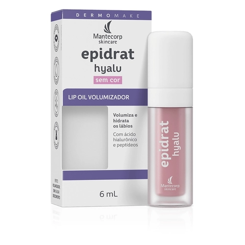 Lip Oil Volumizador 3 em 1 Epidrat Hyalu Sem Cor FPS30 6ml