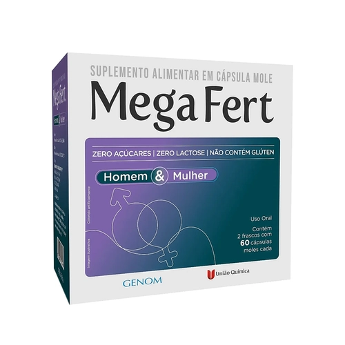 Suplemento Alimentar Megafert Homem / Mulher 120 Cápsulas