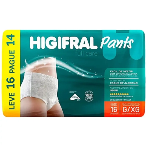 Fralda Higifral Pants Roupa Intima G/EG 16UN