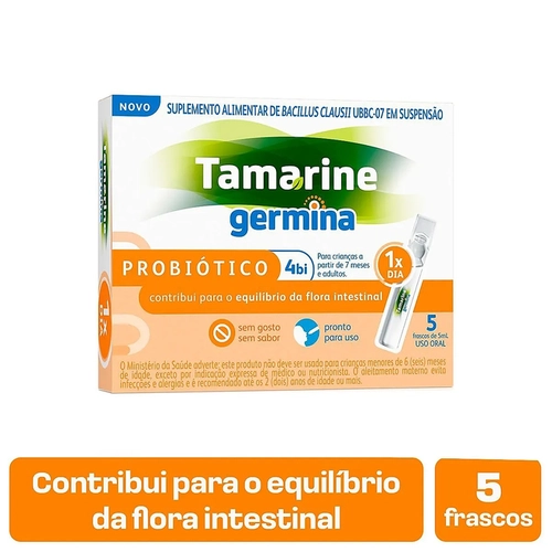 Probiótico Tamarine Germina 5 Frascos De 5Ml Cada