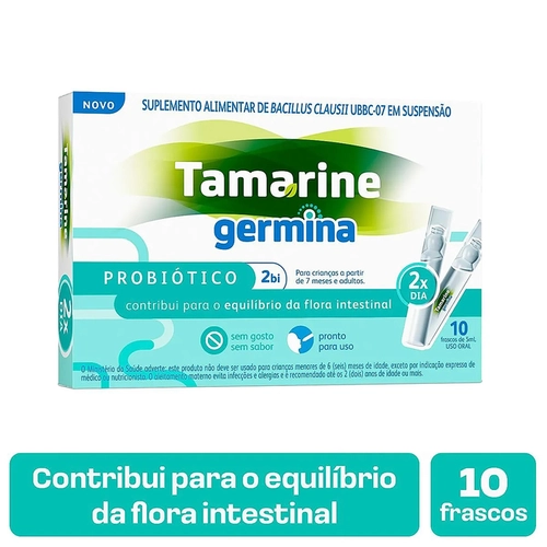 Probiótico Tamarine Germina 10 Frascos De 5Ml Cada