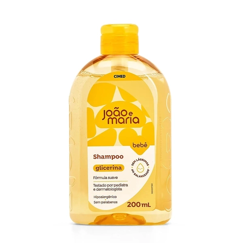 Shampoo Bebê João e Maria Glicerina Cimed 200ml