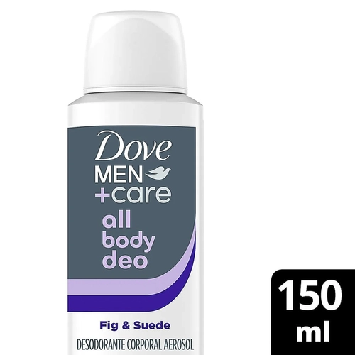 Desodorante Corporal Aerosol Dove Men+Care All Body Deo Fig & Suede 0% Alumínio 150ml