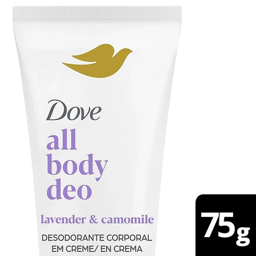 Desodorante Corporal Creme Dove All Body Deo Lavender & Camomile 0% Alumínio 75g