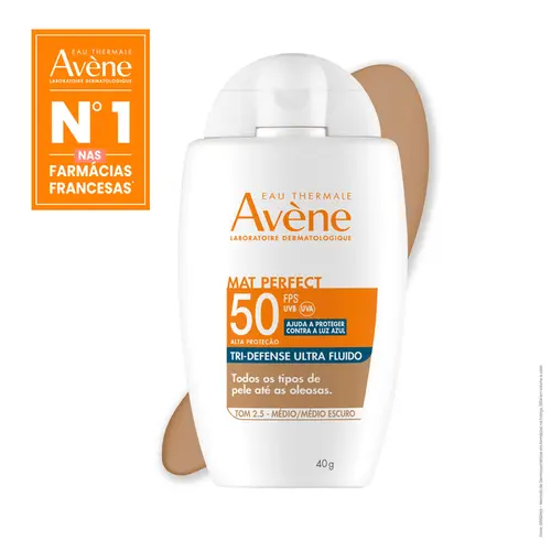 Protetor Solar Avène Mat Perfect Tridefense Fps50 Medio 40G