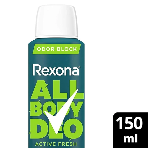 Desodorante Corporal Aerosol Rexona All Body Deo Active Fresh 0% Alumínio 150ml