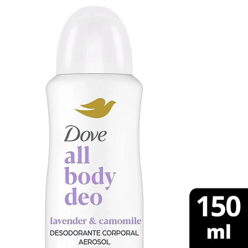 Desodorante Corporal Aerosol Dove All Body Deo Lavanda & Camomila 0% Alumínio 150ml