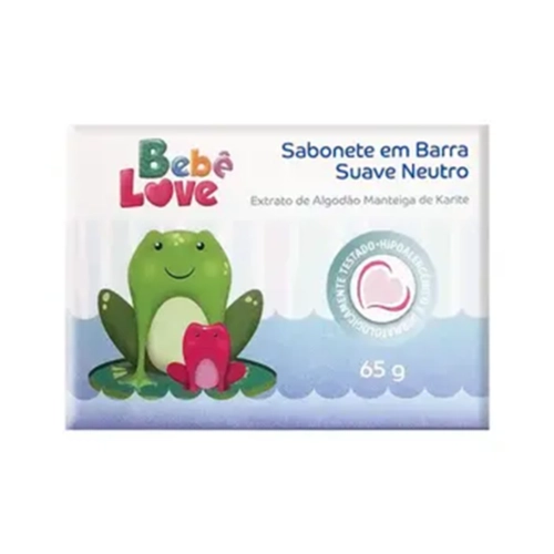 Sabonete em Barra Infantil Bebê Love Suave Neutro 65g