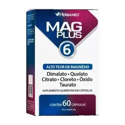 Magplus 6 Mix De Magnesios 60 Capsulas