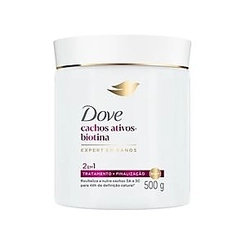 Máscara De Tratamento Dove 2 em 1 Cachos Ativos + Biotina 500G