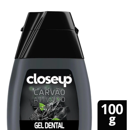 Gel Dental Closeup Carvão Ativado Menta 100g