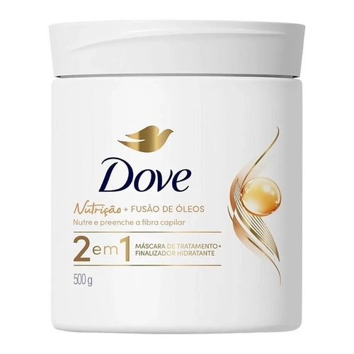 Máscara De Tratamento Dove 2 em 1 Nutrição + Tri Óleos 500G