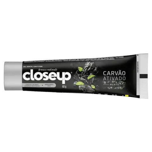 Gel Dental Closeup Carvão Ativado Menta 60G