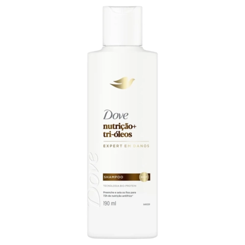 Shampoo Dove Nutrição + Tri Óleos 190ml