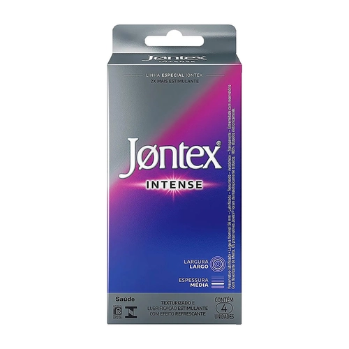 Preservativo Jontex Intense  4 Unidades