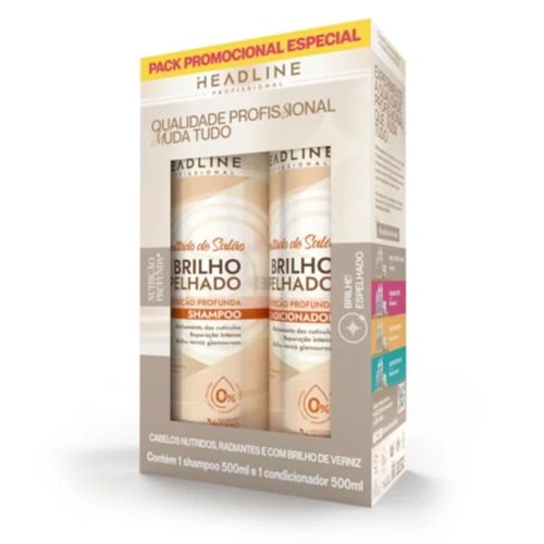 Kit Headline Color Brilho Espelhado Shampoo + Condicionador 500ml