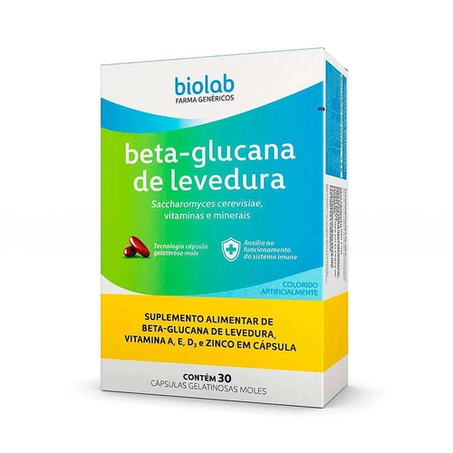 Beta Guclana De Levedura Caixa com 30 Cápsulas