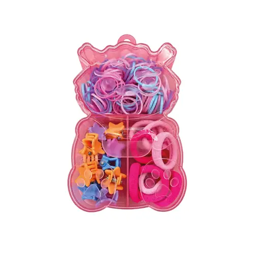 Acessórios de Cabelo Infantil Urso Elástico+Amarrador+Presilha