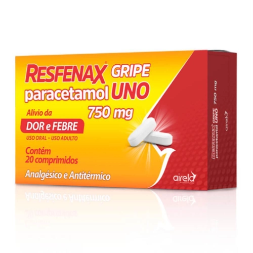 Resfenax Gripe Uno 750Mg 20Cpr