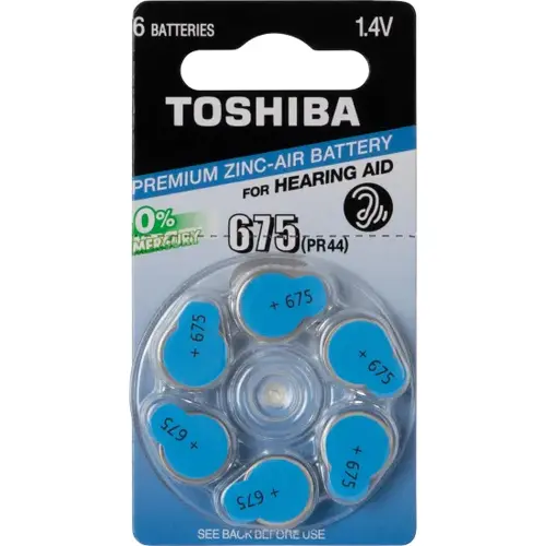Pilha Toshiba Auditiva 675 1 Unidade