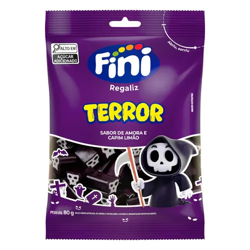 Bala Gel Fini Regaliz Terror 80G