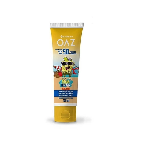 Protetor Solar Infantil OAZ Bob Esponja Fps50 125ml