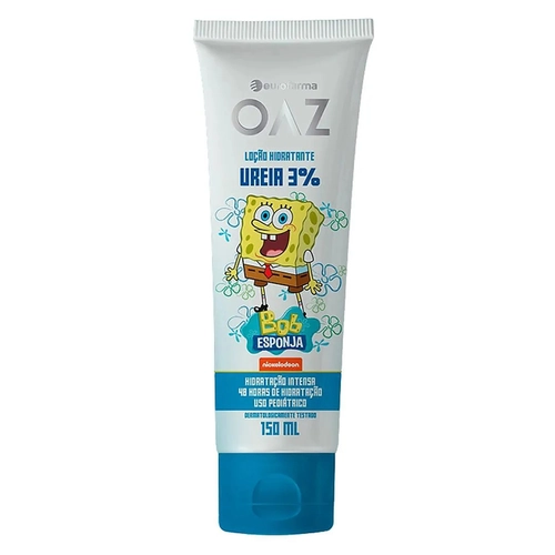 Loção Hidratante Corporal Infantil Uréia 3% Bob Esponja OAZ 150ml
